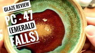Glaze Review-  AMACO PC-47 Emerald Falls