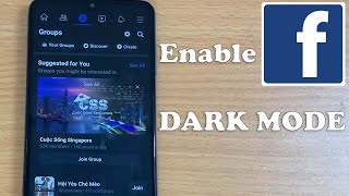How to enable DARK MODE on Facebook app on Android phone | Facebook Dark Mode 2022