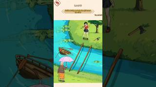 Brain Puzzle King level 16  Build a bridge to help the girl cross the river 🧓🏻🏞️🤷🏻‍♀️