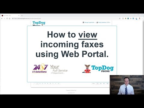 How to VIEW FAXES using the TopDog User Web Portal (Length = 1:37)