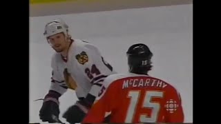 Flames - Blackhawks g2 hits and roughs 4/19/96