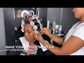 YOUR WISH IS MY COMMAND!! Shiny and beautiful natural hair using hoursglass rollers!