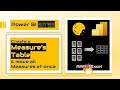 PBI Bites | Create a Measure's Table & Move all Measures at once | Power BI tutorial | best practice