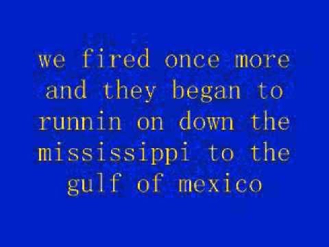 battle of new orleans lyrics-johnny horton