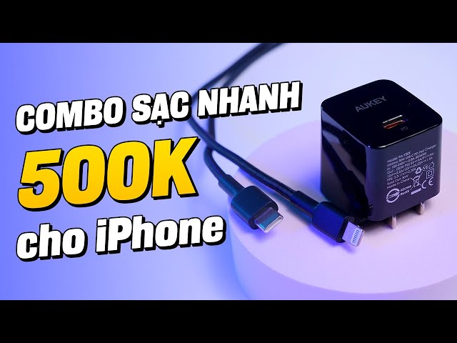 Combo sạc nhanh Aukey cho iPhone chưa tới 500K thì có gì ngon ???