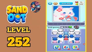 Sand out color puzzle level  252 solution and walkthrough 