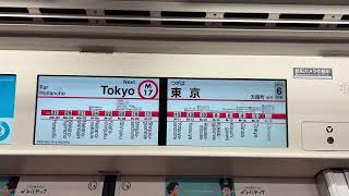 大手町駅から東京駅　丸の内線　地下鉄LCD(液晶ディスプレイ)
