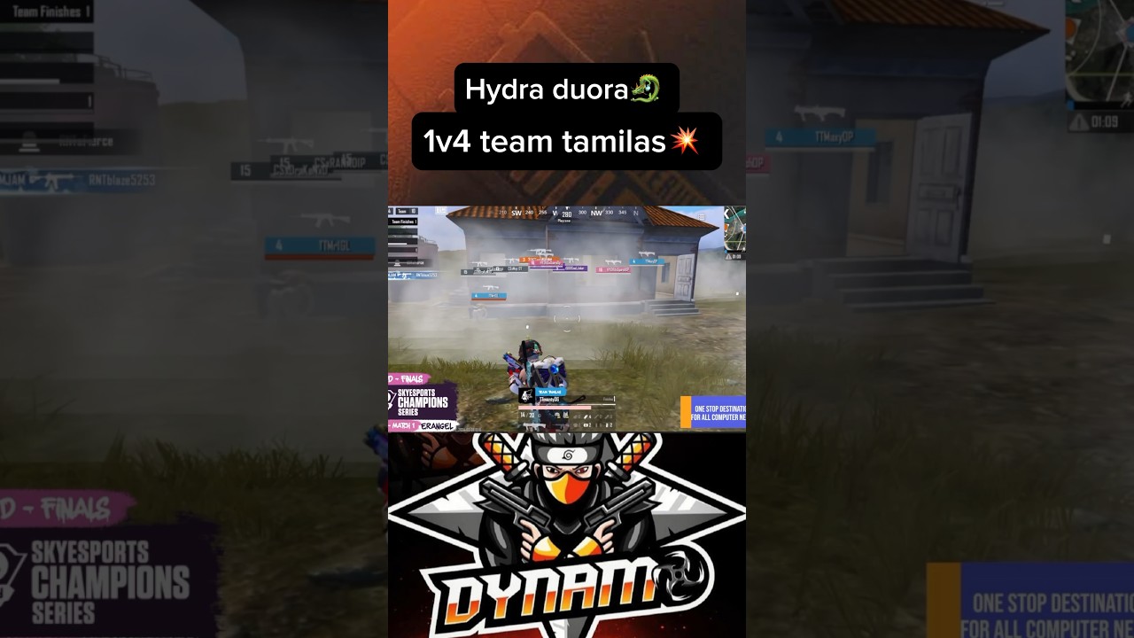 Hydra duora🐉 1v4 team tamilas💥