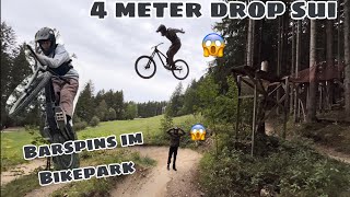 Bars im Bikepark || Schlüsselbeinbruch Vol. 2? || Sui über 4 Meter drop 😱 || wolfmax