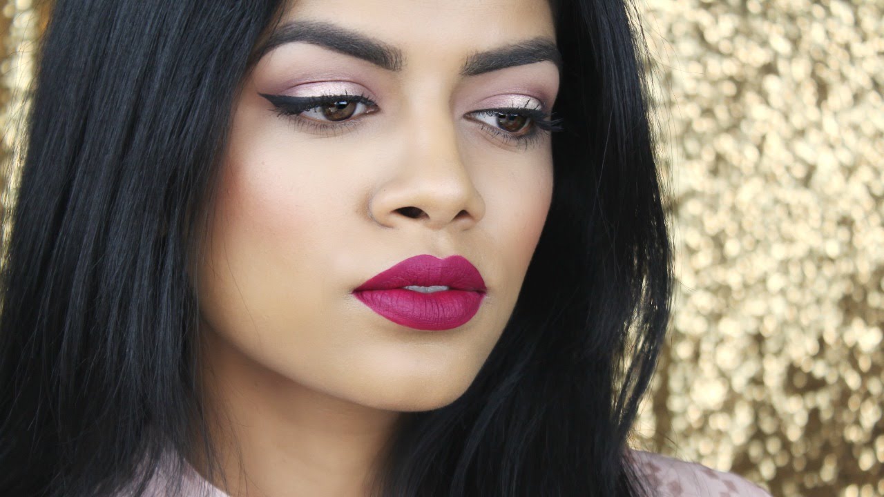 Easy Holiday Makeup | Simple Eyes+Bold Lips