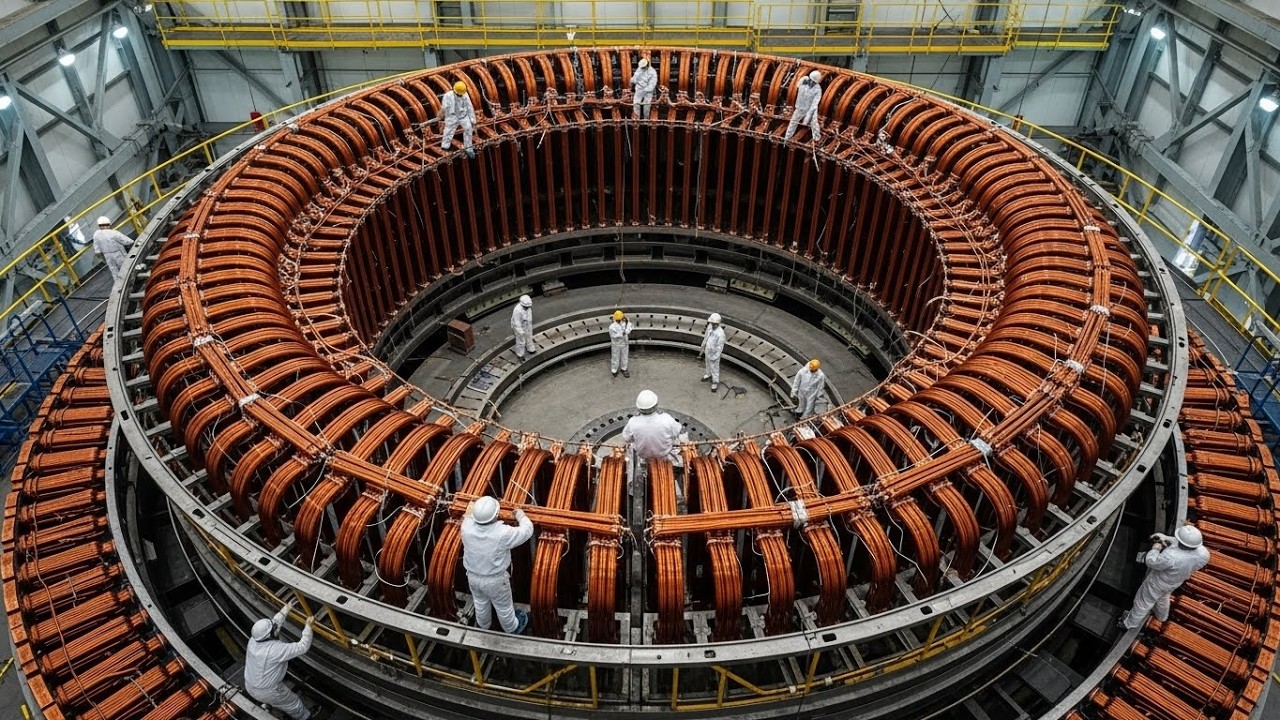 Inside a Mega Power Plant Factory: How Giant Hydro Generators Are Made ...