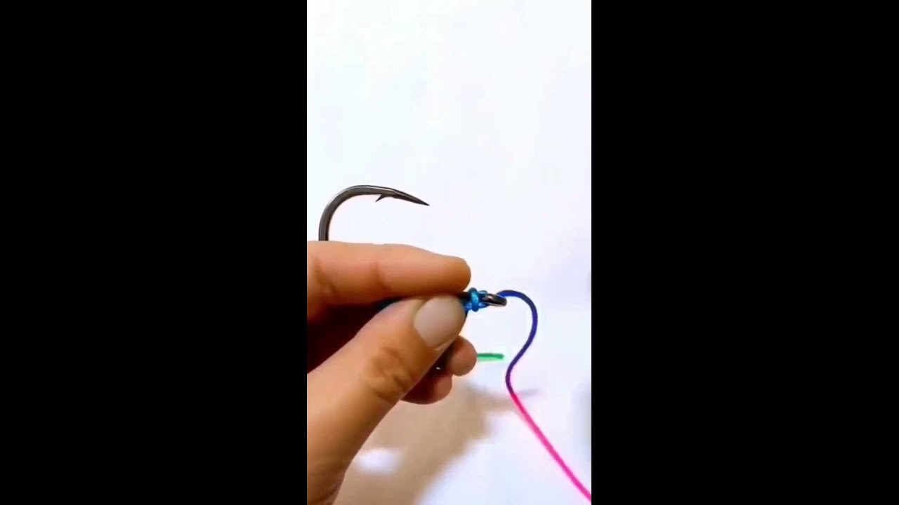 Tie a Fishing Hook - YouTube