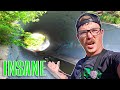 This GIGANTIC TUBE Leads To A HIDDEN GLORY HOLE!!! (Live Bait Fishing)