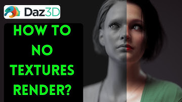Daz Studio | How to no textures render with Daz3d, so easy!