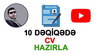 İş başvurusu için 10 dakkada cv hazırla