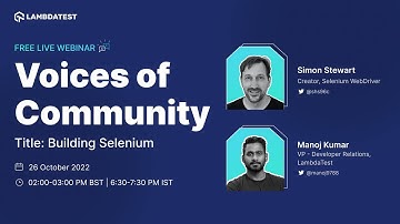 Voices of Community | Building Selenium Automation Framework 💯| Webinar Teaser | LambdaTest