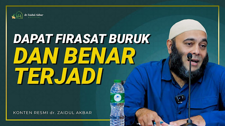 Dapat Firasat Buruk dan Benar Terjadi - dr. Zaidul Akbar Official