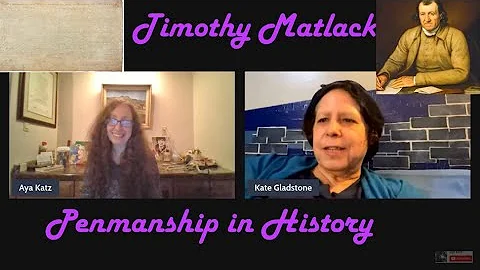 Kate Gladstone on the Handwriting of Timothy Matlack