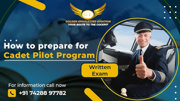 How to prepare for Cadet Pilot Program | Written Exam | Complete Guide | Golden Epaulettes Aviation