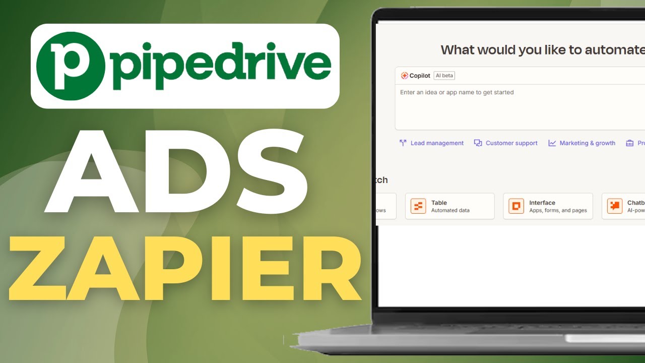 How to Connect Facebook Lead Ads to Pipedrive with Zapier tutorial