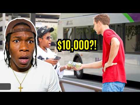 He Gave $10,000 to Random People Waiting for the Bus 😳