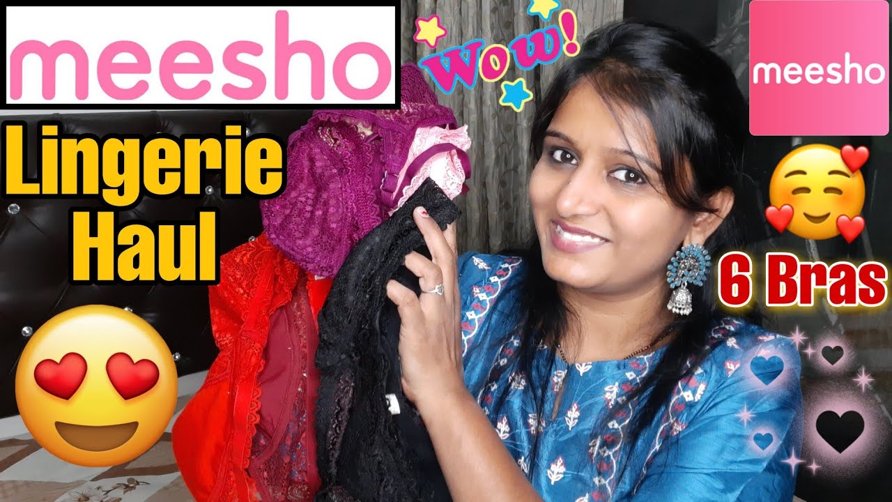 Meesho Lingerie Haul 6 Bras 500 Rs Only Meesho Haul Meesho Lace