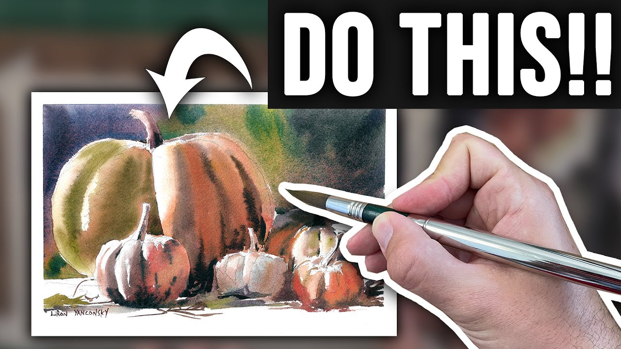 Paint LIGHT using CONTRASTS in Watercolor YouTube