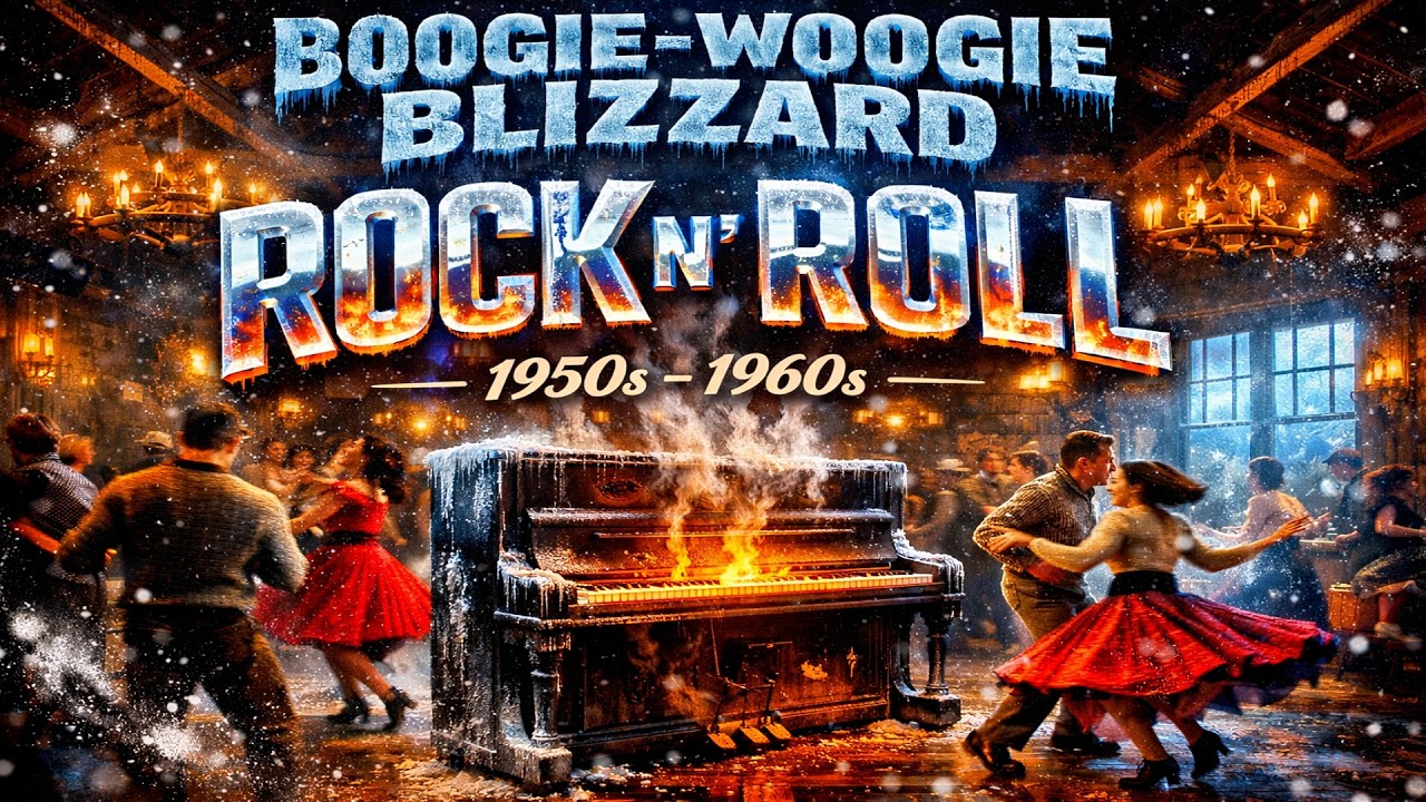 BOOGIE-WOOGIE BLIZZARD (White-Hot Piano Rhythm) | Rock n Roll 1950s & 60s style