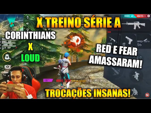 FREE FIRE AO VIVO 🛑 XTREINO COM A SCCP, PAIN, LOUD, INTZ, BD, VK