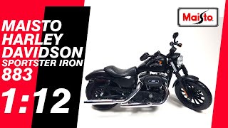 Harley Davidson Sportster Iron 883 Maisto 1:12 4K UHD