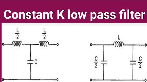 Constant K low pass filter || Derivation || design of low pass filter || Network analysis || diploma