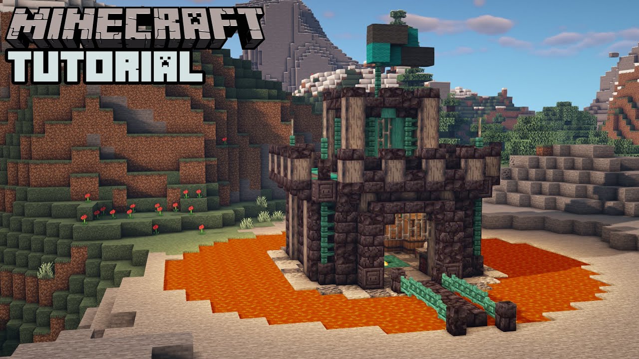 Minecraft 1.16 - Mini Blackstone Castle Tutorial (How to Build) - YouTube