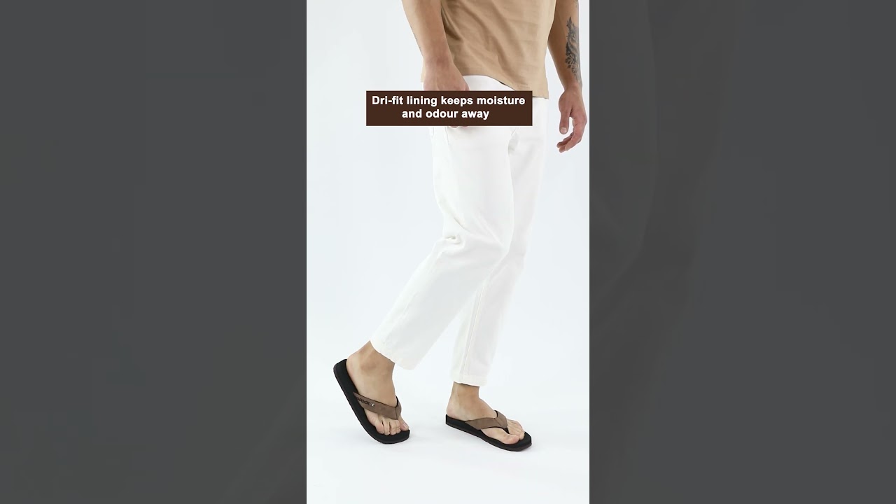 Chupps Men's Wyld Solid URO Foam Comfort Flip flop