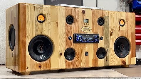 DIY: Making a 3-Way Bluetooth Speaker Boombox Using Solid Pine Wood