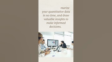 Quantitative Data Made Simple Using Descriptive Statistics to Summarize Your Finding #shorts