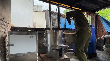 nồi nấu hơi nấu rượu bằng củi cấp hơi sang tủ cơm | năm 2023 |  sđt 0929456688.