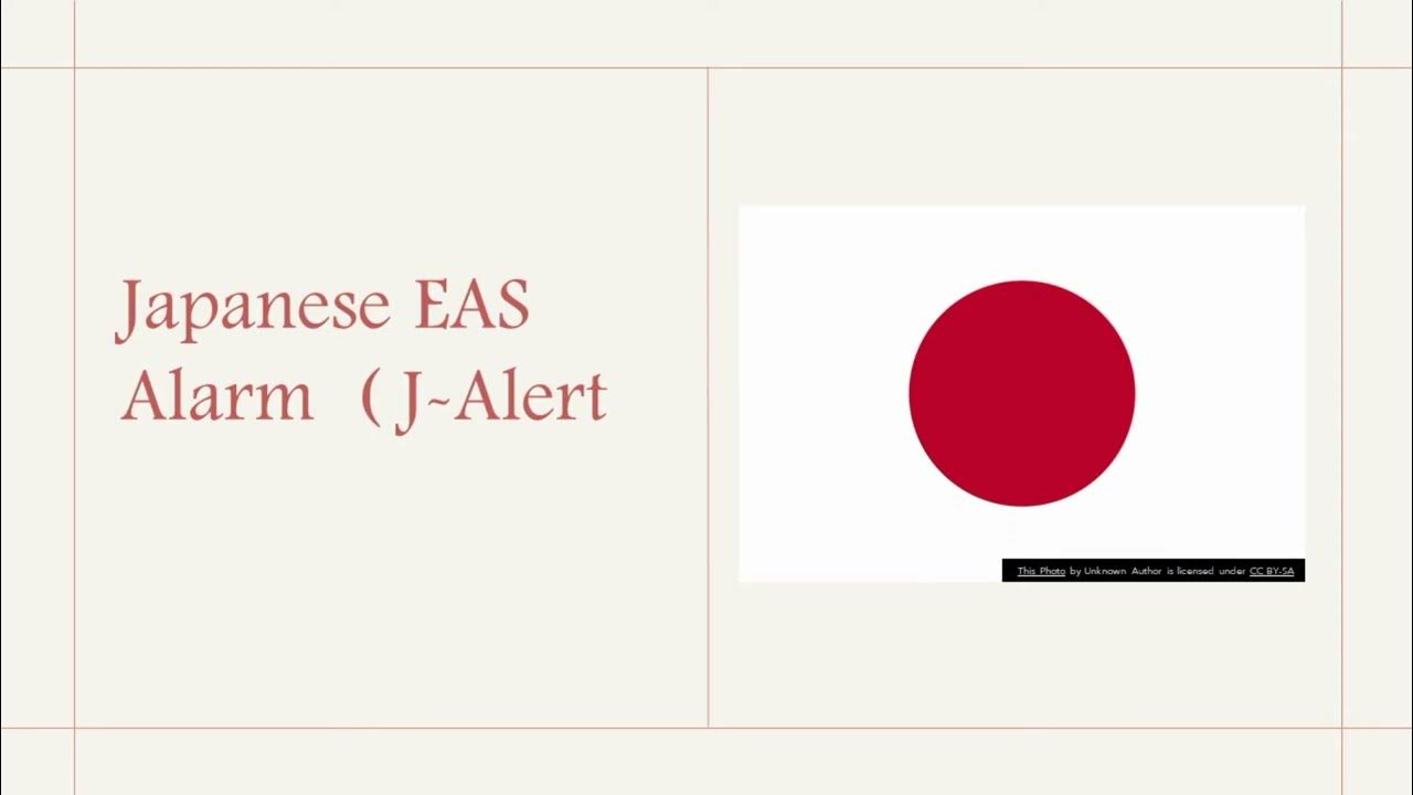 Japanese EAS Alarm (J Alert) YouTube