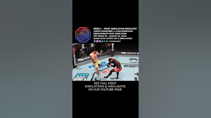 UFC Vegas 96 Jared Cannonier vs Caio Borralho MW Fight Simulation Highlight 🇺🇸🇧🇷👊🎮 #shorts