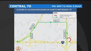 Central 70 Project Closure Impacts Traffic