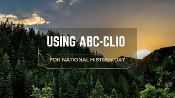 Using the ABC CLIO Database