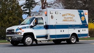 Westwood Volunteer Ambulance Corps Responding 4922