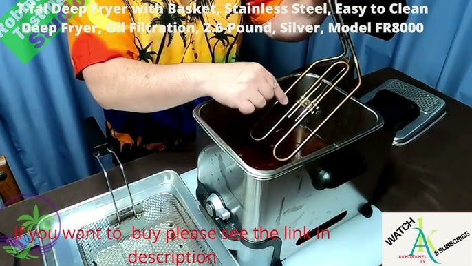 Tefal Oleoclean Compact FR701640 Deep Fryer - Stainless Steel & Black -  Quick Look - YouTube