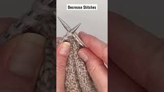How to DECREASE stitches in knitting #shorts #knitting #shortsvideo