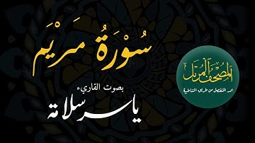 المصحف المرتل بمد المنفصل ((019 سورة مريم)) ياسرسلامة