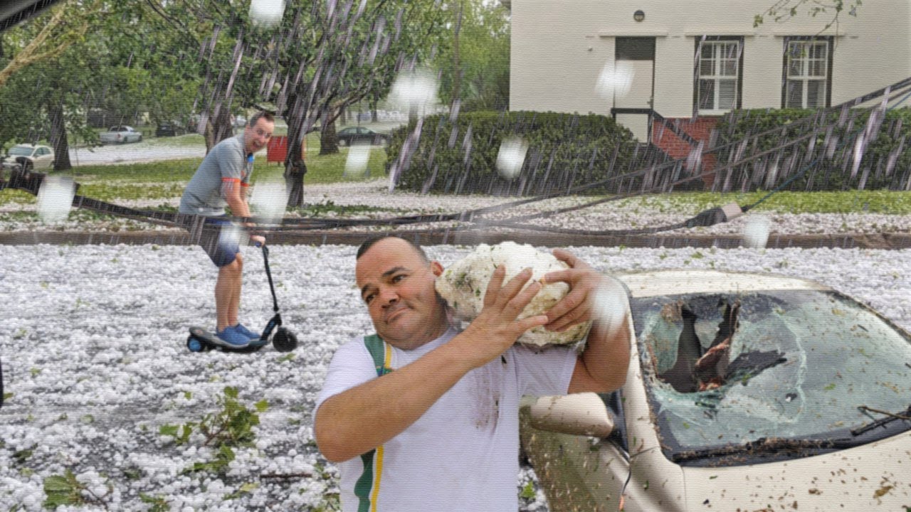 The hail was the size of a soccer ball in Italy! Sicily has never seen ...