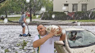 İtalyada Dolu, Futbol Topu Büyüklüğündeydi Sicilya Hiç Böyle Bir Şey Görmedi