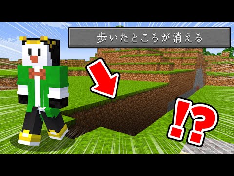 地面が消えていくマインクラフト【マイクラ】