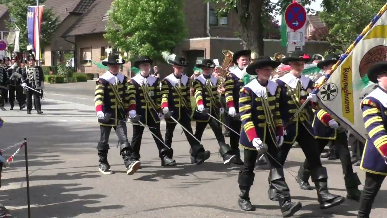 Brauchtum & Tradition NRW - 528. Schützenfest Bedburg Königshoven 2024  Morgenparade 29.06.2024