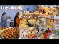 Easy and healthy SNACKS to make at HOME | 2 minutes Pizza recipe, Besan ki pinni | Evening Snacks 