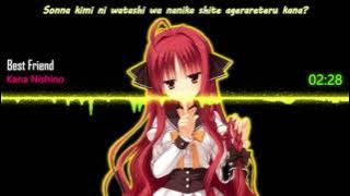 [Nightcore] Kana Nishino - Best Friend (Lyrics)